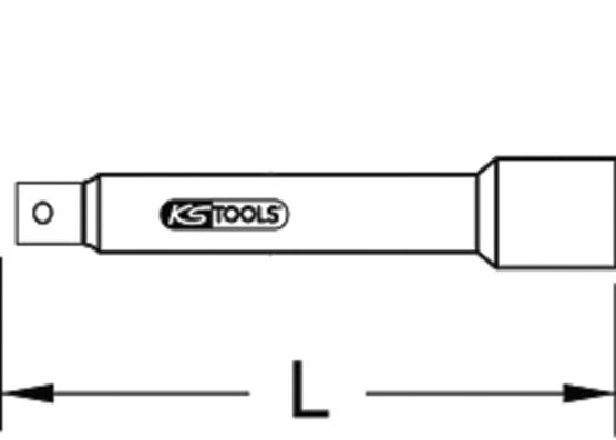 KS TOOLS Jatkovarsi, hylsyavain 911.3802